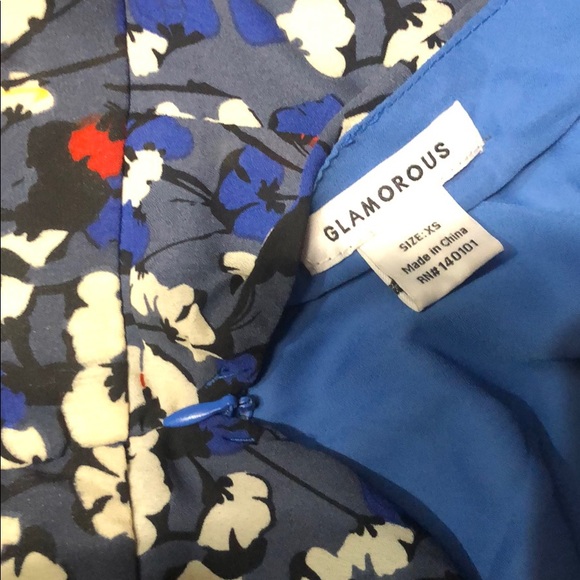 Glamorous Low Back Floral Romper - Picture 6 of 7